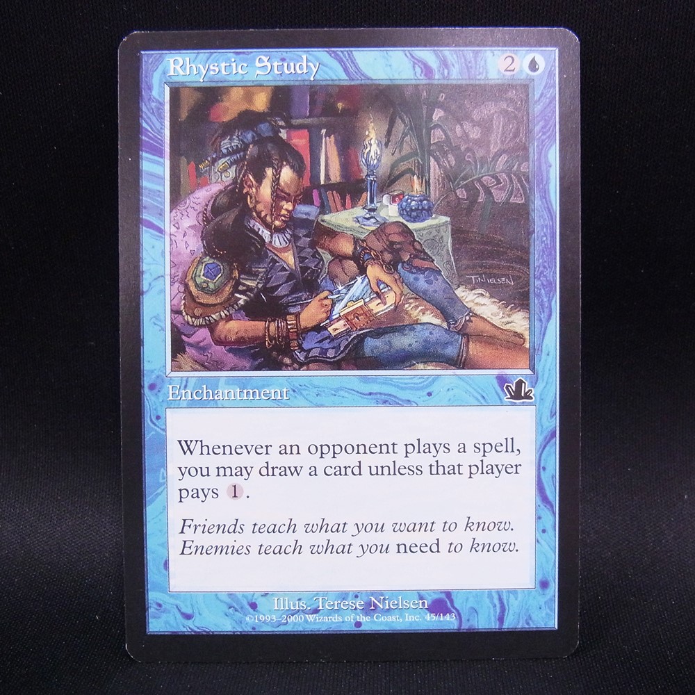 ◆【中古MTG】マジックザギャザリング│リスティックの研究/Rhystic Study【PCY/EN】