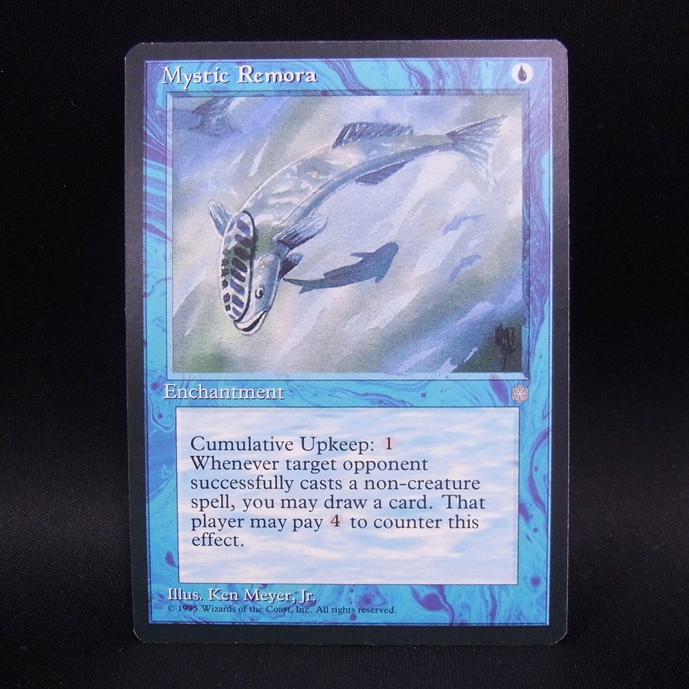 ◆【中古MTG】マジックザギャザリング│神秘的負荷/Mystic Remora【ICE/EN】