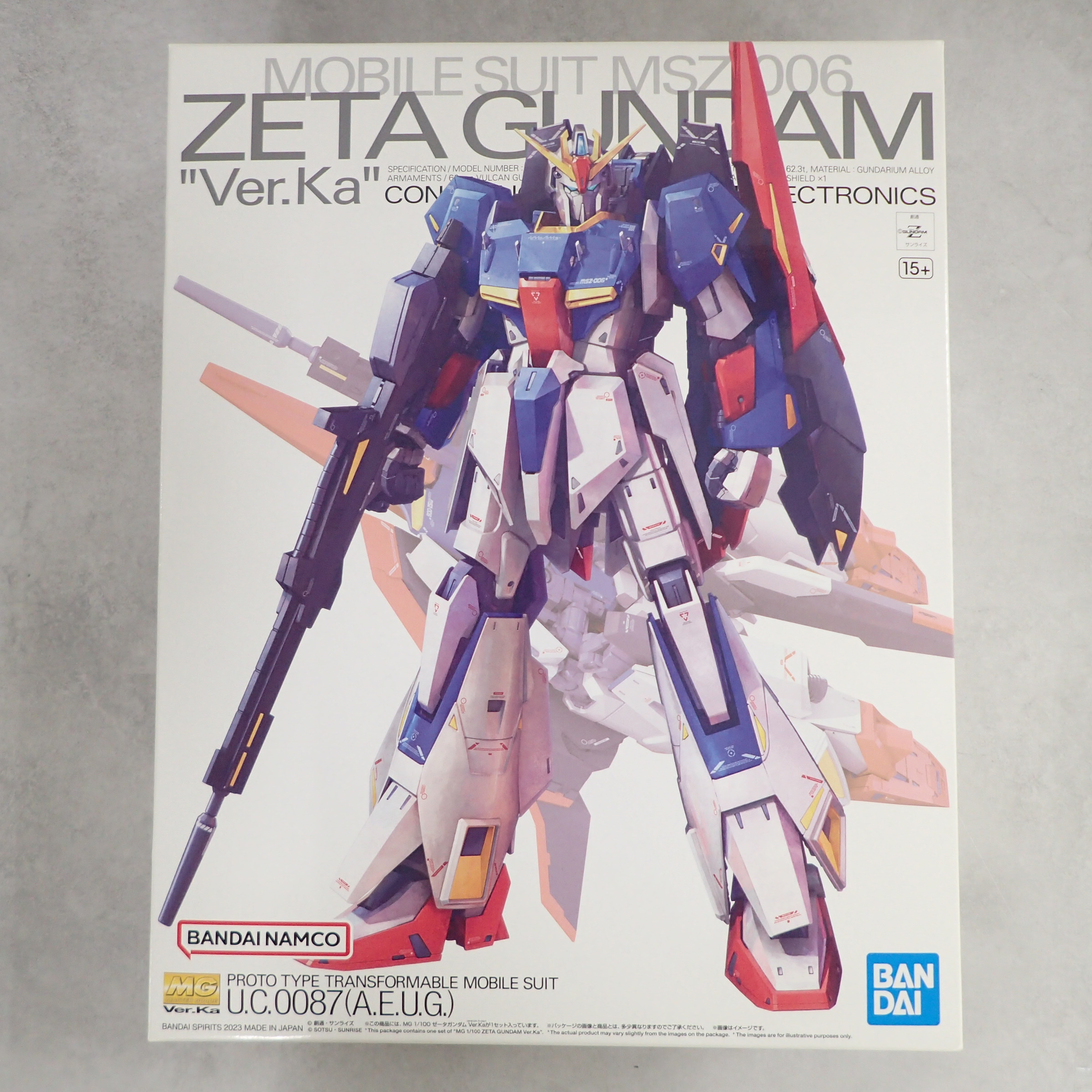 MG 1/100 ゼータガンダム Ver.Ka