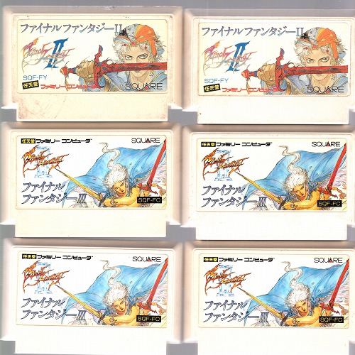 【中古ソフト】ファミコン｜ファイナルファンタジーII / III 計6本セット