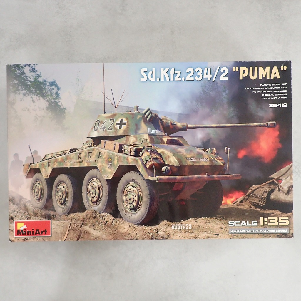 MiniArt 1/35 ドイツ 重装甲車 Sd.Kfz.234/2 ''Puma''