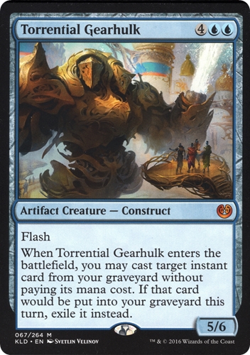 中古MTG【KLD】奔流の機械巨人 / Torrential Gearhulk《英》（MTG/マジック:ザ・ギャザリング）【管理:M1520】