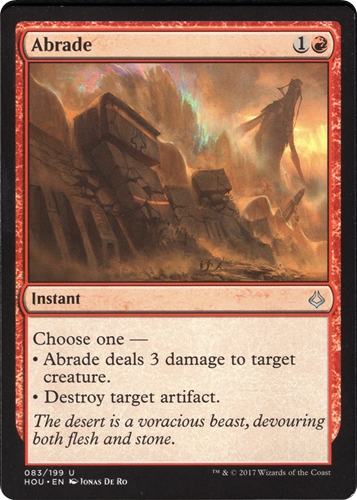 中古MTG【HOU】削剥 / Abrade《英》（MTG/マジック:ザ・ギャザリング）【管理:M1533】