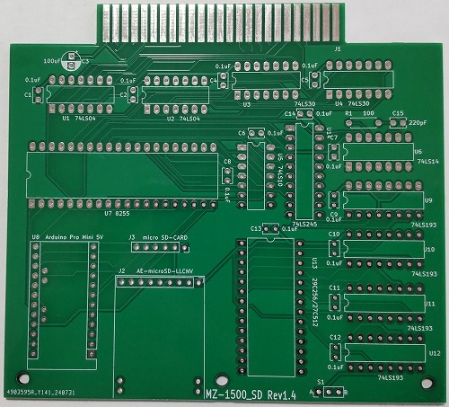 MZ-1500_SD Rev1.4基板 / yanataka