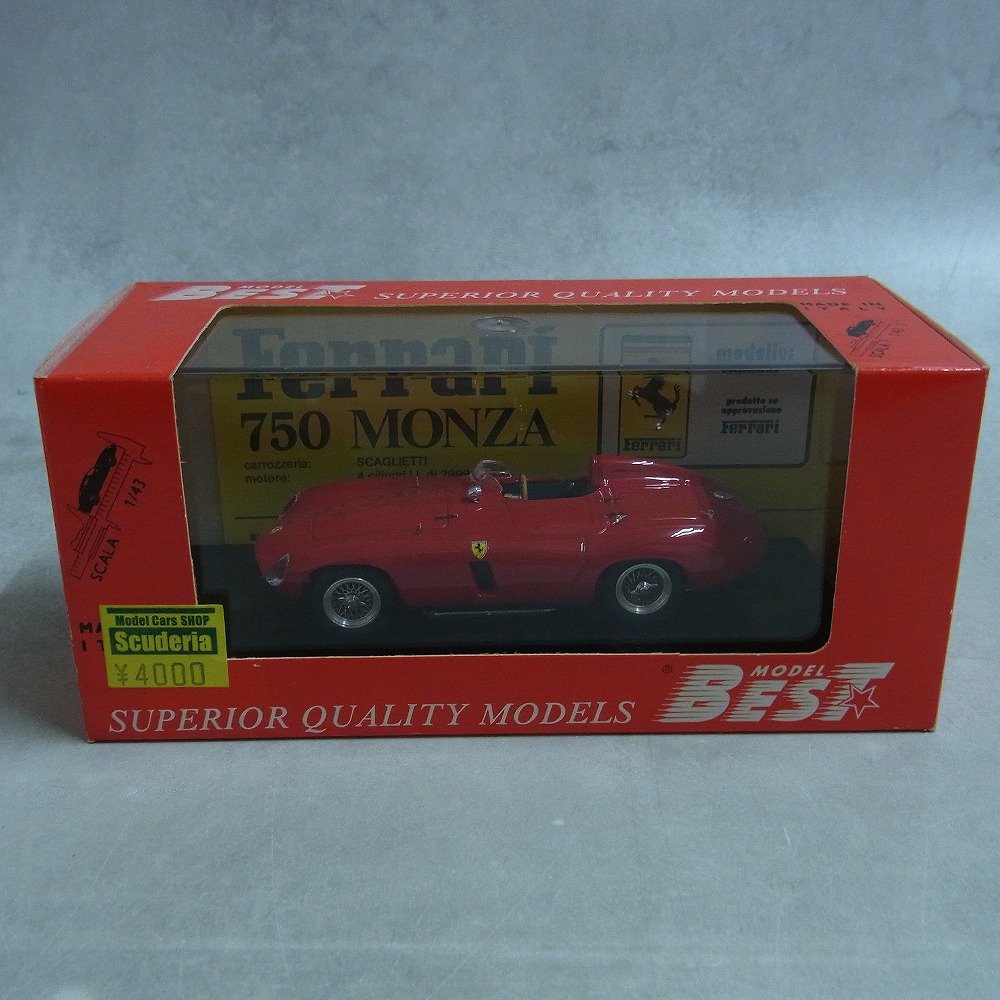 BEST MODEL 1/43 フェラーリ 750 モンツァ レッド プロトタイプ