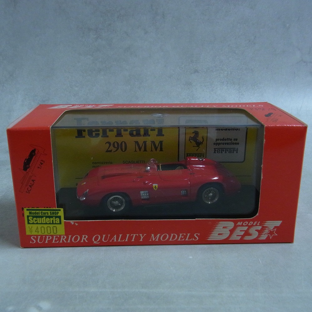 BEST MODEL 1/43 フェラーリ 290 MM プロトタイプ レッド