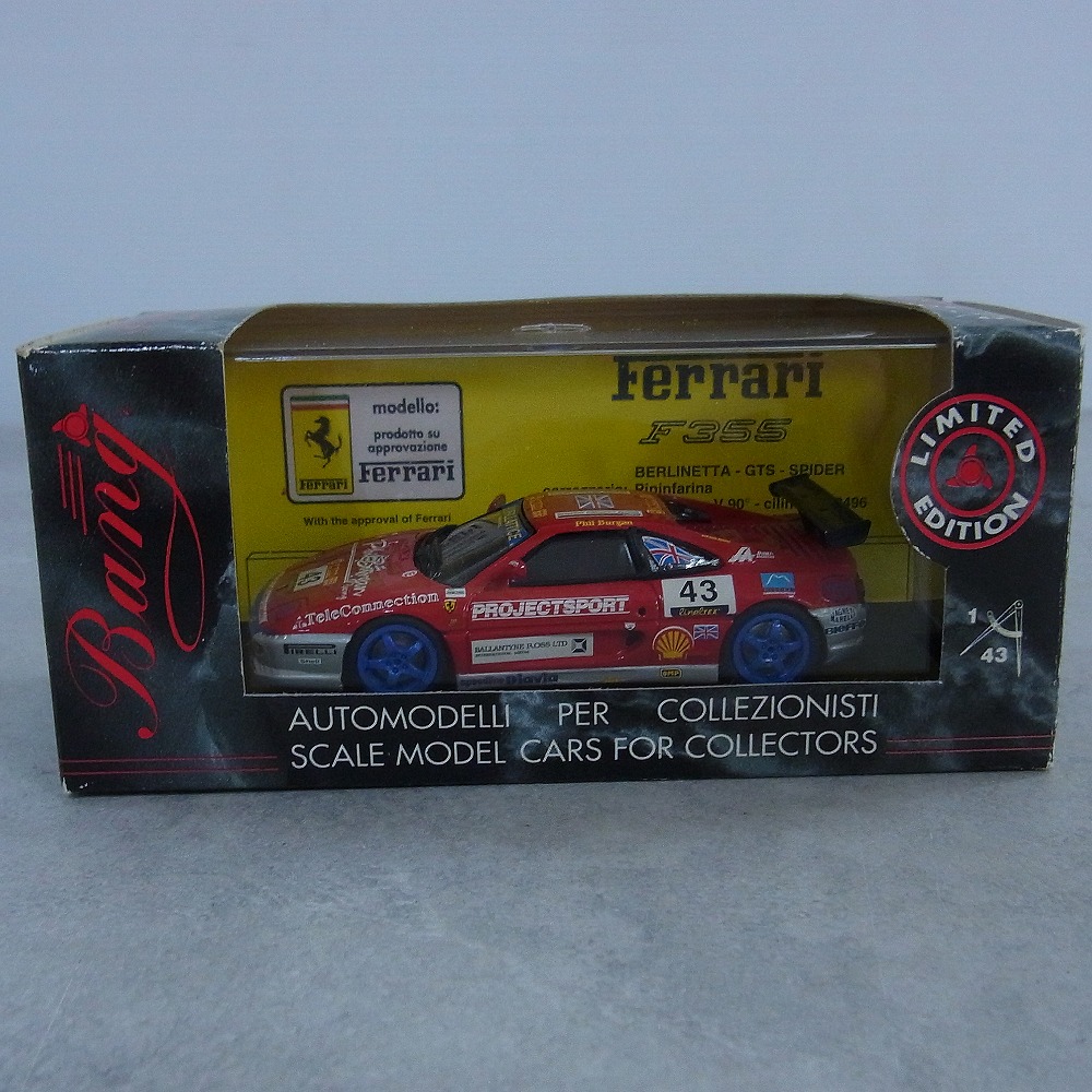 Bang 1/43 フェラーリ 355 チャレンジ イモラ 1998 フィル・バーガン