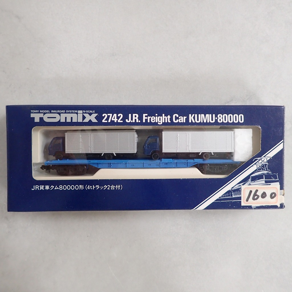 TOMIX 2742 JR貨車 クム80000形 (4tトラック2台付)