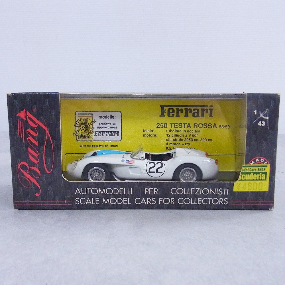Bang 1/43 フェラーリ 250 TR ル・マン ’58 ホワイト