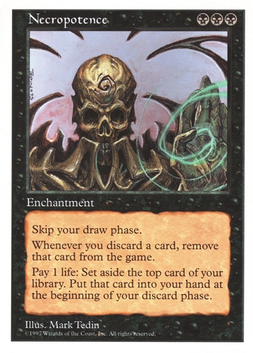 中古MTG【5ED】ネクロポーテンス / Necropotence《英》（MTG/マジック:ザ・ギャザリング）【管理:M1539A】