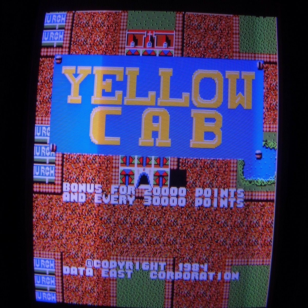 【中古アーケード基板】データイースト/DATA EAST イエローキャブ YELLOW CAB DECO インスト1枚純正 動作確認済