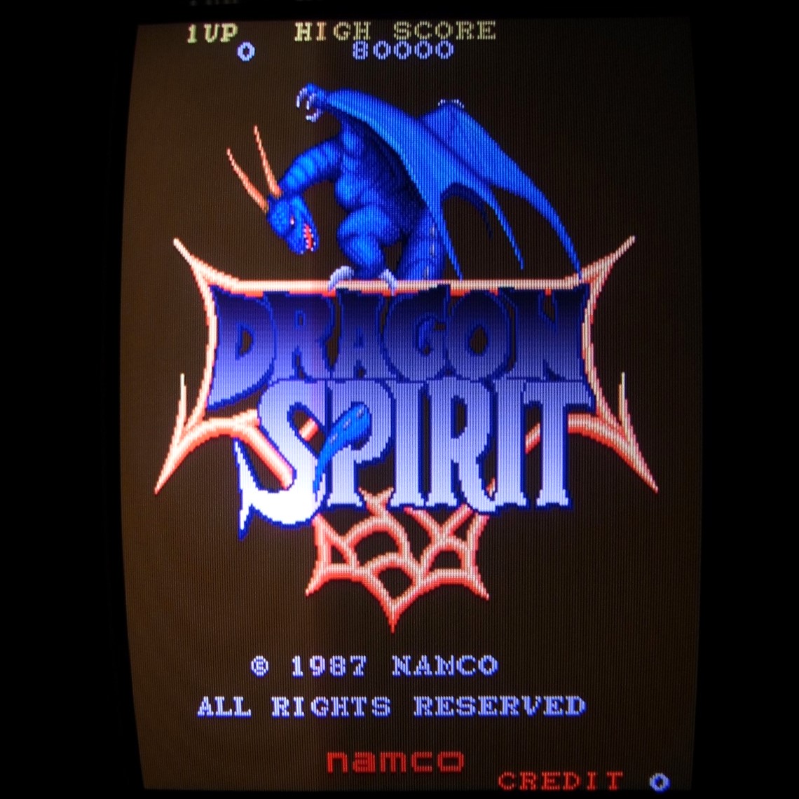 【中古アーケード基板】ナムコ/NAMCO ドラゴンスピリット NEW VER. DRAGON SPIRIT イン取純正