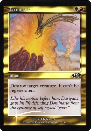 中古MTG【PLS】[Foil] 終止 / Terminate《英》（MTG/マジック:ザ・ギャザリング）【管理:M1580A】