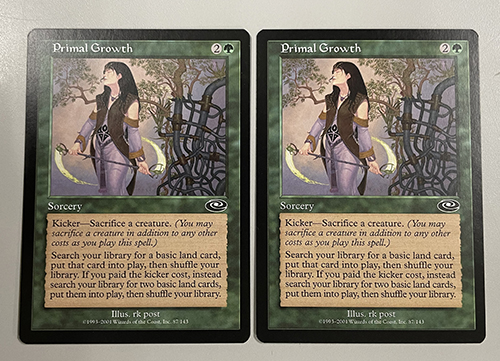 中古MTG【PLS】 原初の成長/Primal Growth ２枚セット　プレーンシフト/Planeshift《英》（MTG/マジック:ザ・ギャザリング）【管理:M0060】