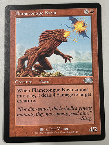 中古MTG【PLS】 火炎舌のカヴー/Flametongue Kavu プレーンシフト/Planeshift《英》（MTG/マジック:ザ・ギャザリング）【管理:M0061】