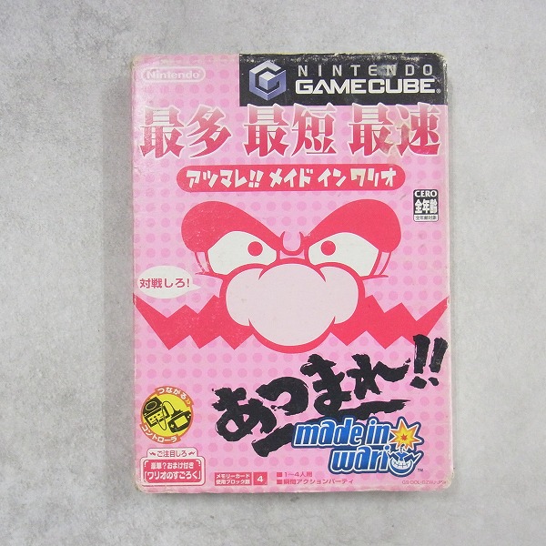 【中古ソフト】ゲームキューブ│あつまれ!!メイドインワリオ 箱付