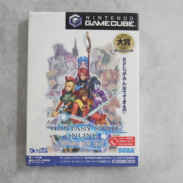 【中古ソフト】ゲームキューブ│ファンタシースターオンライン エピソード I＆ II 箱付