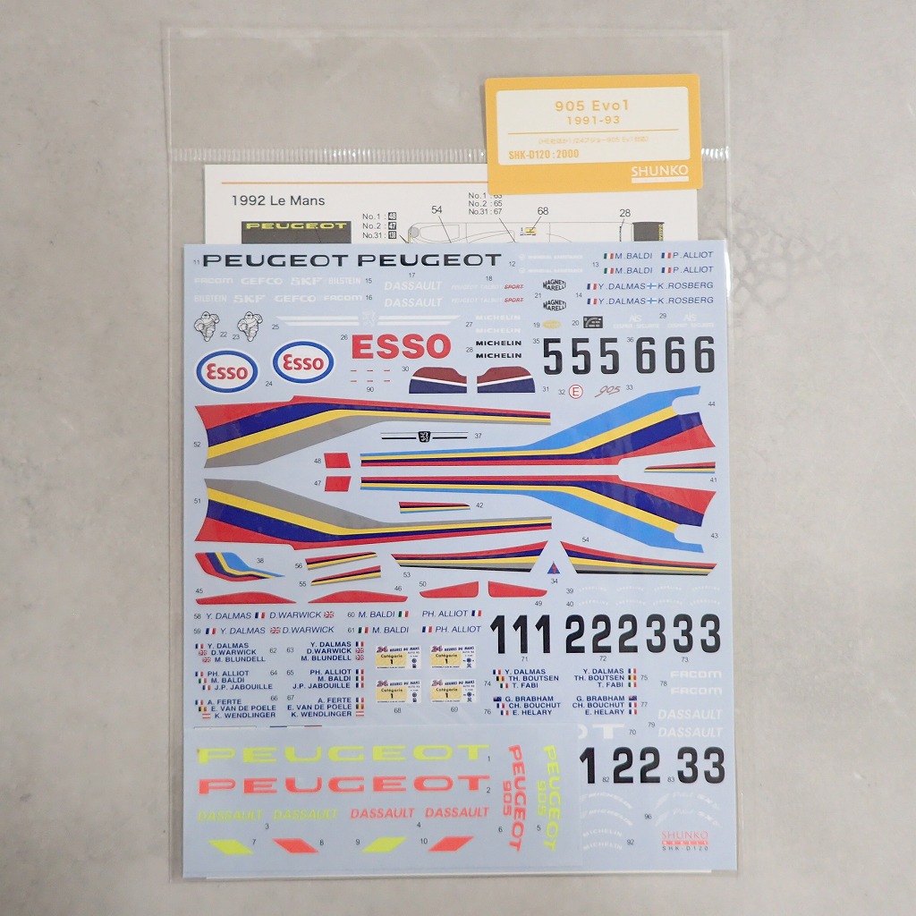SHUNKO 1/24 プジョー905 Evo1 1991-93 SHK-D120 【未開封】