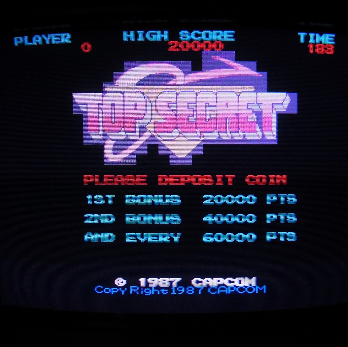 【中古アーケード基板】カプコン/CAPCOM トップシークレット TOP SECRET OLD VER.