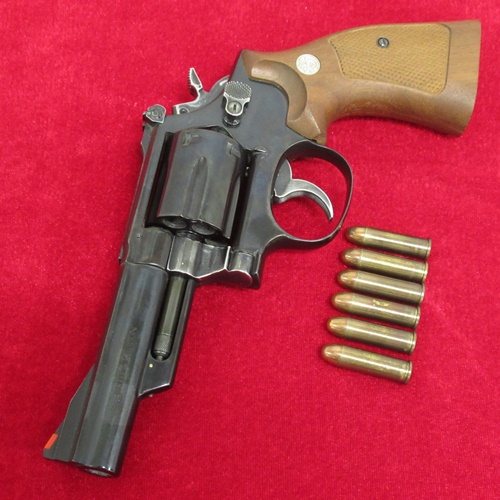 コクサイ S&W M19 MHW 4インチ コンバットマグナム 表面加工 ブルーイング 木製グリップ