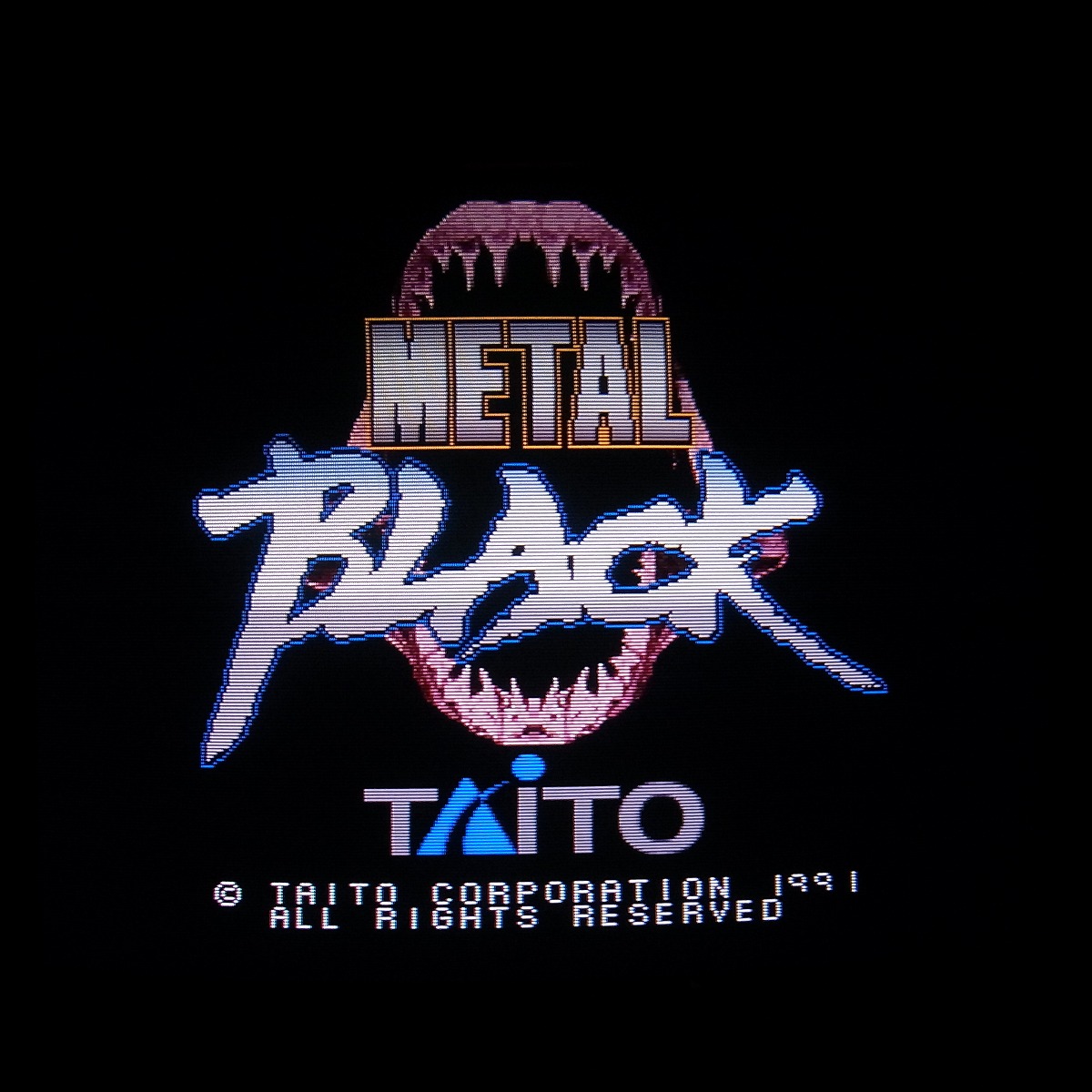 【中古アーケード基板】タイトー/TAITO メタルブラック METAL BLACK F2 イン帯純正 F2大マザー付 動作確認済