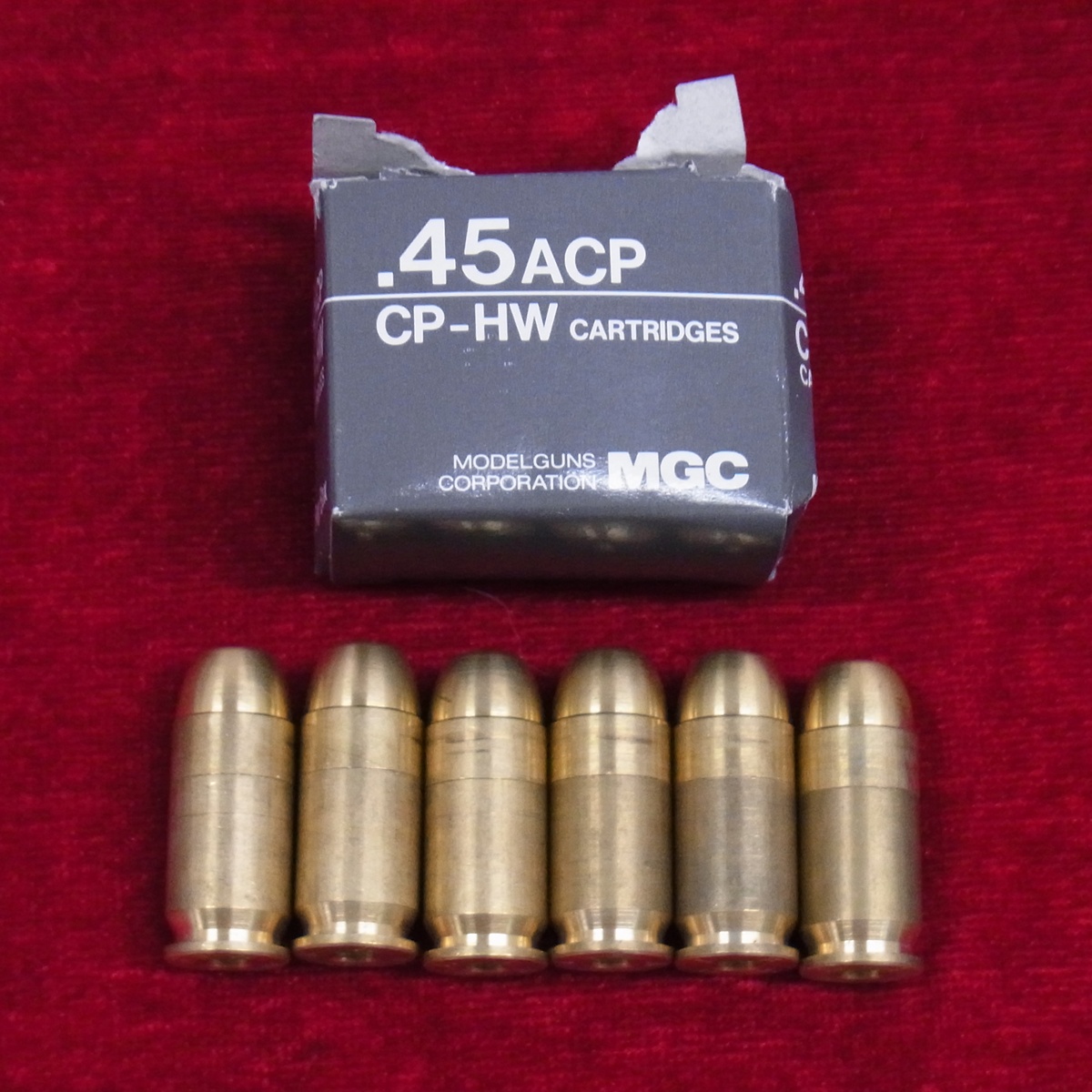 MGC カートリッジ 6発セット .45ACP CP-HW コルトガバメント