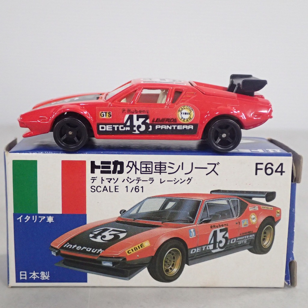 日本製　トミカ　外国車　デトマソ　パンテーラ　GTS 限定品 BEEP ゲームグッズ通販 / トミカ F64 デトマソ パンテーラレーシング