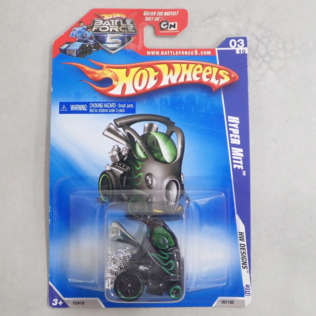 ホットウィール BATLE FORCE 5 03 HW DESIGNS '09 ハイパー マイト【未開封】
