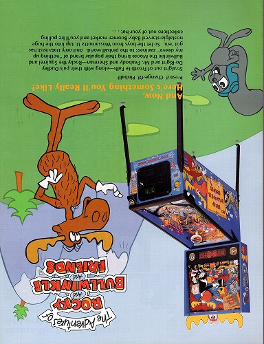 【中古チラシ】データイースト｜ROCKY AND BULLWINKLE AND FRIENDS