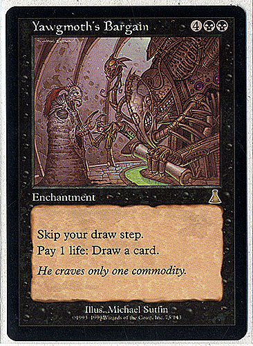 中古MTG【UDS】ヨーグモスの取り引き / Yawgmoth's Bargain 《英》（MTG/マジック:ザ・ギャザリング）【管理:M0104】