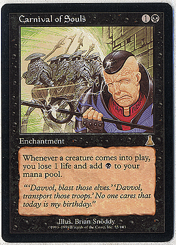 中古MTG【UDS】魂のカーニバル / Carnival of Souls 《英》（MTG/マジック:ザ・ギャザリング）【管理:M0106】