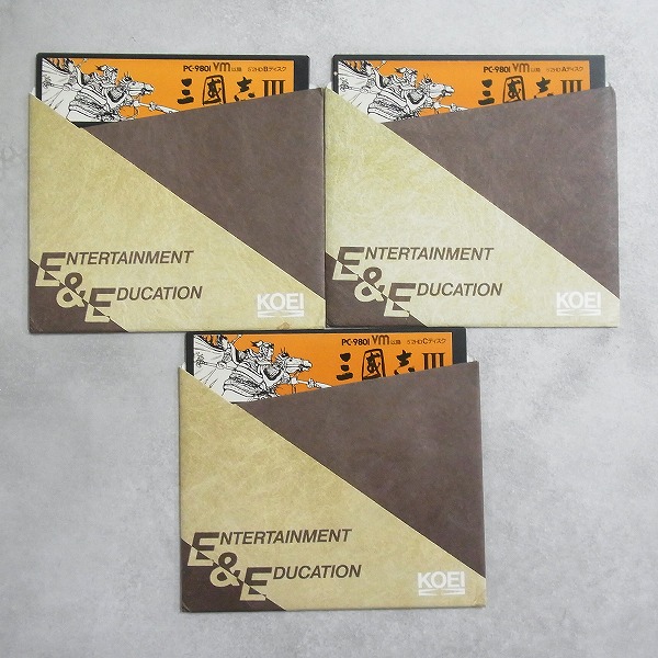 【中古PCソフト】PC-9801 │三国志Ⅲ/5インチ