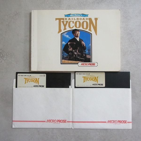 【中古PCソフト】PC-9801 │RAILROAD TYCOON/5インチ