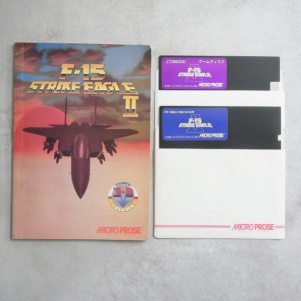 【中古PCソフト】PC-9801 │F-15 ストライクイーグルⅡ/5インチ