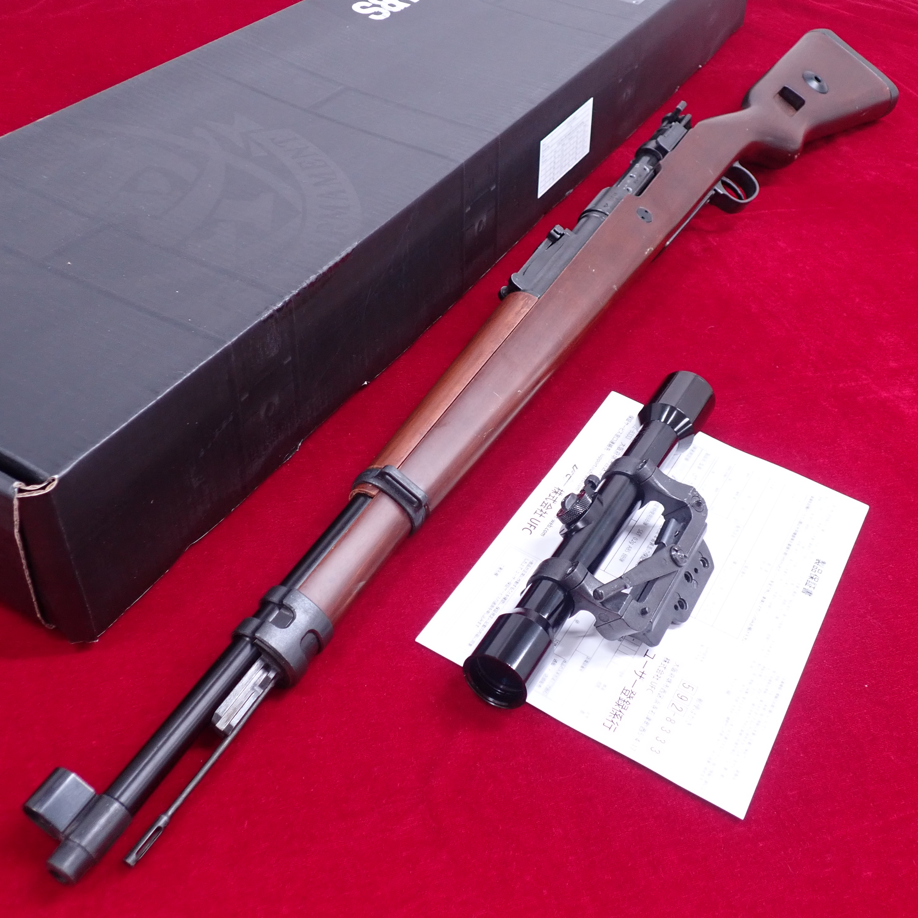 ■ S&T Kar98k ANOTHER Ver. リアルウッド エアーコッキングライフル スコープ付