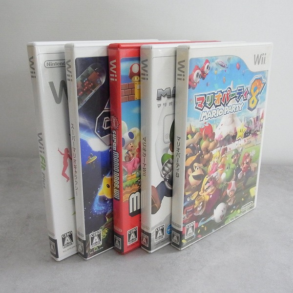 【中古ソフト】Wii |マリオカートWii/マリオパーティ8 他/計5本セット
