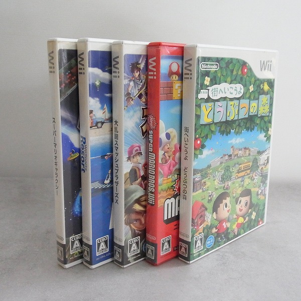 【中古ソフト】Wii |街へいこうよ どうぶつの森/スーパーマリオギャラクシー 他/計5本セット
