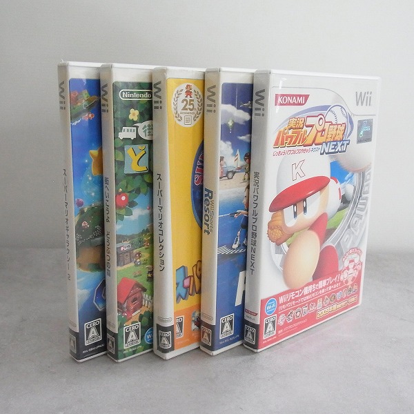【中古ソフト】Wii |スーパーマリオコレクション/実況パワフルプロ野球NEXT 他/計5本セット