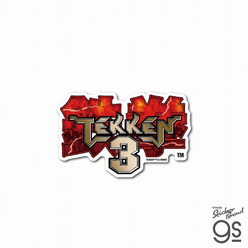 TKN-042 TEKKEN 3  鉄拳 3 ロゴ 鉄拳レジェンドシリーズ ダイカットビニールステッカー