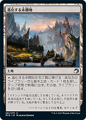中古MTG【MID】進化する未開地 / Evolving Wilds《日》（MTG/マジック:ザ・ギャザリング）【管理:M0198】