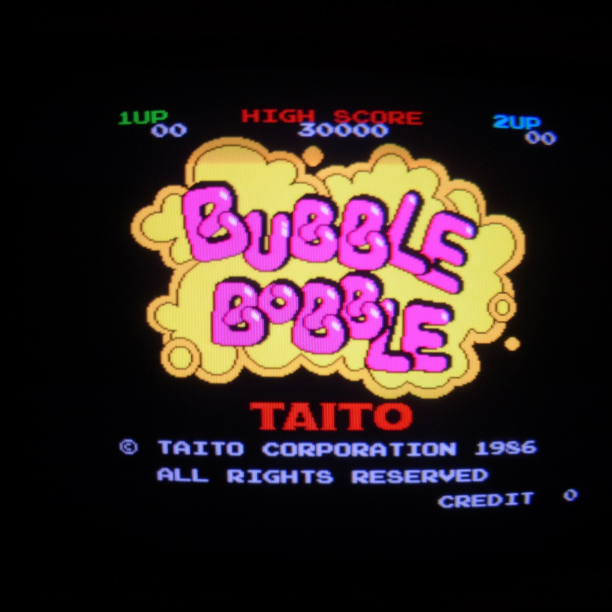 【中古アーケード基板】タイトー/TAITO バブルボブル BUBBLE BOBBLE おまけインスト付き