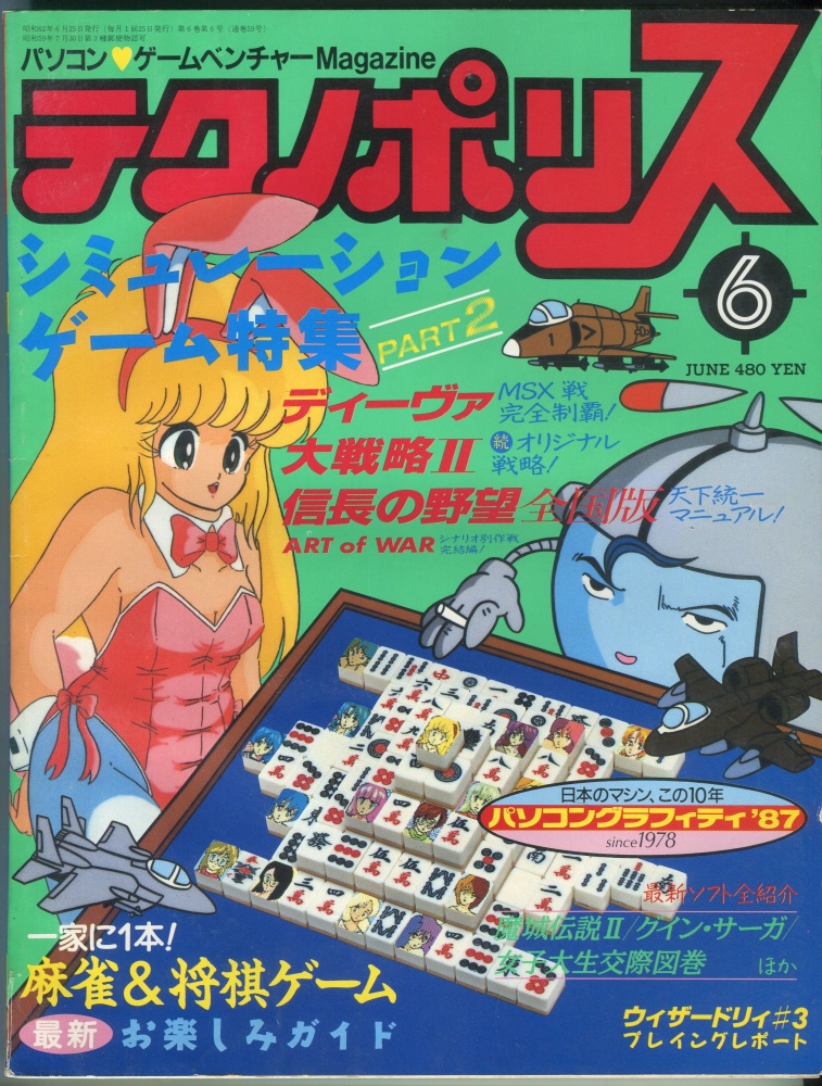 【中古書籍】テクノポリス 1987年6月号
