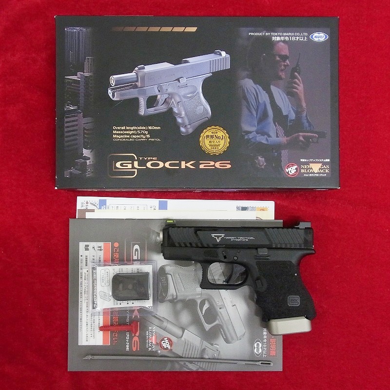 サイドアームズカスタム 東京マルイ グロック26ベース TTI JOHN WICK2カスタム デトネーター製スライド GBB SIDE ARMS
