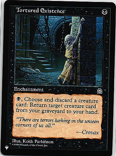 中古MTG【The List】	（STH)拷問生活/Tortured Existence（MTG/マジック:ザ・ギャザリング）【管理:M0216】