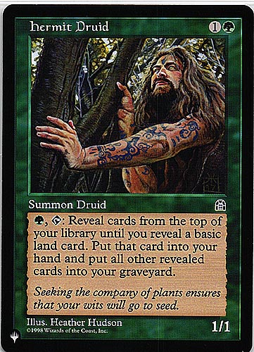 中古MTG【The List】	（STH)隠遁ドルイド/Hermit Druid（MTG/マジック:ザ・ギャザリング）【管理:M0218】