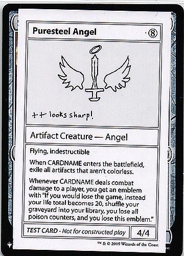 中古MTG【The List】（Mystery Booster）Puresteel Angel（MTG/マジック:ザ・ギャザリング）【管理:M0232】