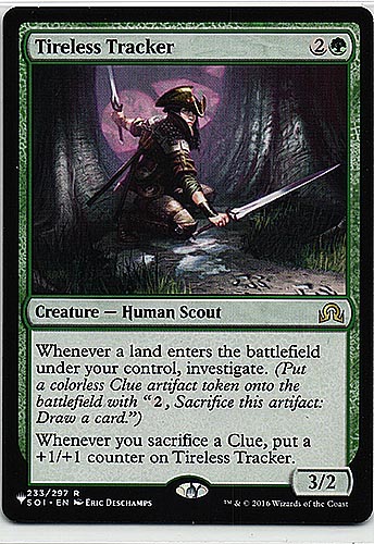 中古MTG【The List】（SOI）不屈の追跡者/Tireless Tracker（MTG/マジック:ザ・ギャザリング）【管理:M0236】
