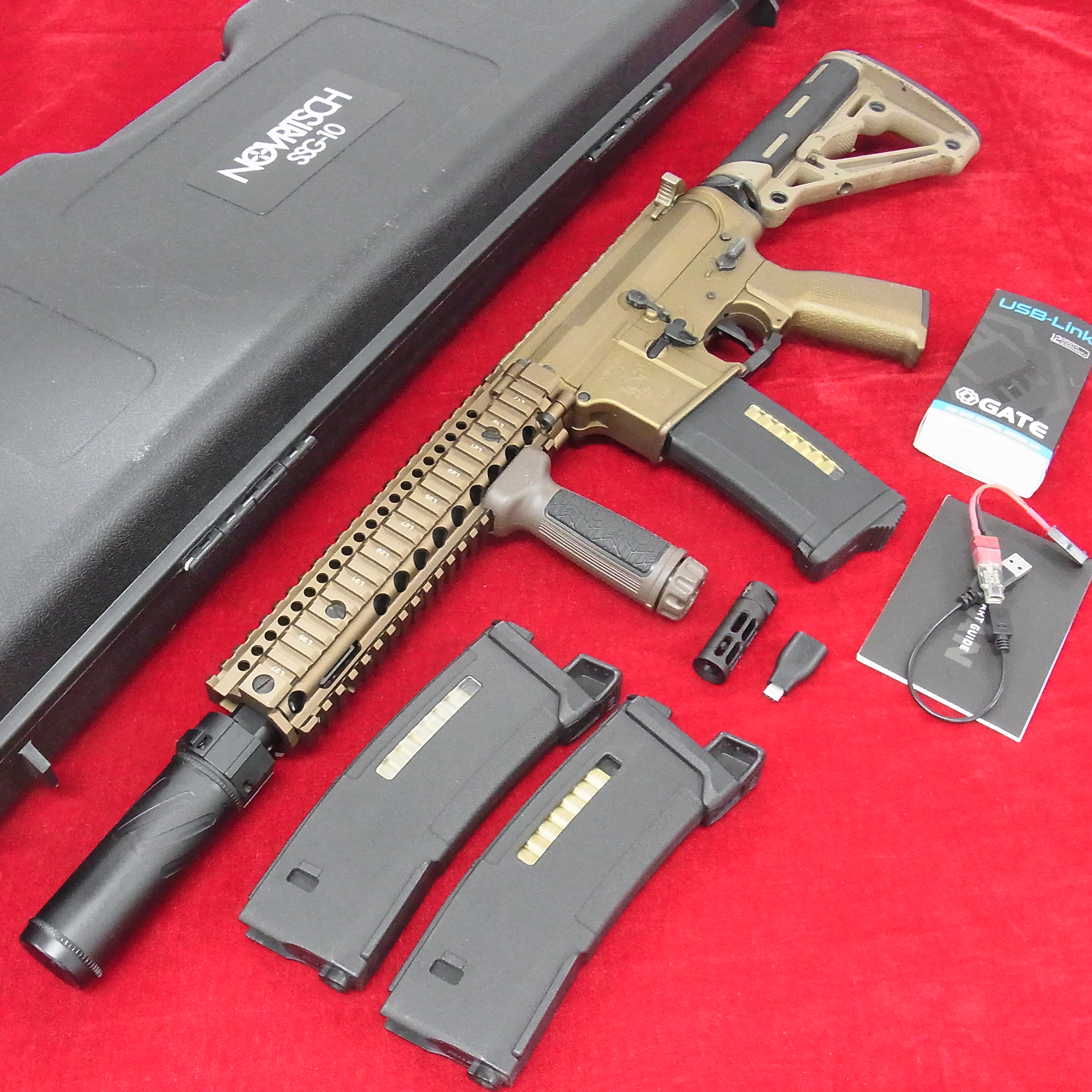 ■ フルカスタム品 東京マルイ CQBRベース 実物パーツ多数 電子トリガー搭載 HOGUE MAGPUL PTS DD