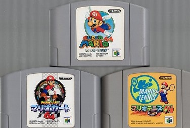 【中古ソフト】NINTENDO64│スーパーマリオ64/マリオテニス64/マリオカート64/3本セット