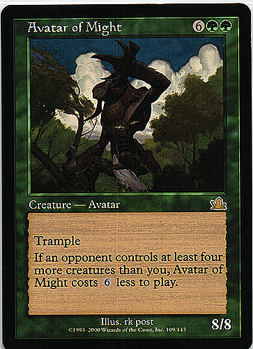 中古MTG【PCY】力の化身/Avatar of Might《英》（MTG/マジック:ザ・ギャザリング）【管理:M0240】
